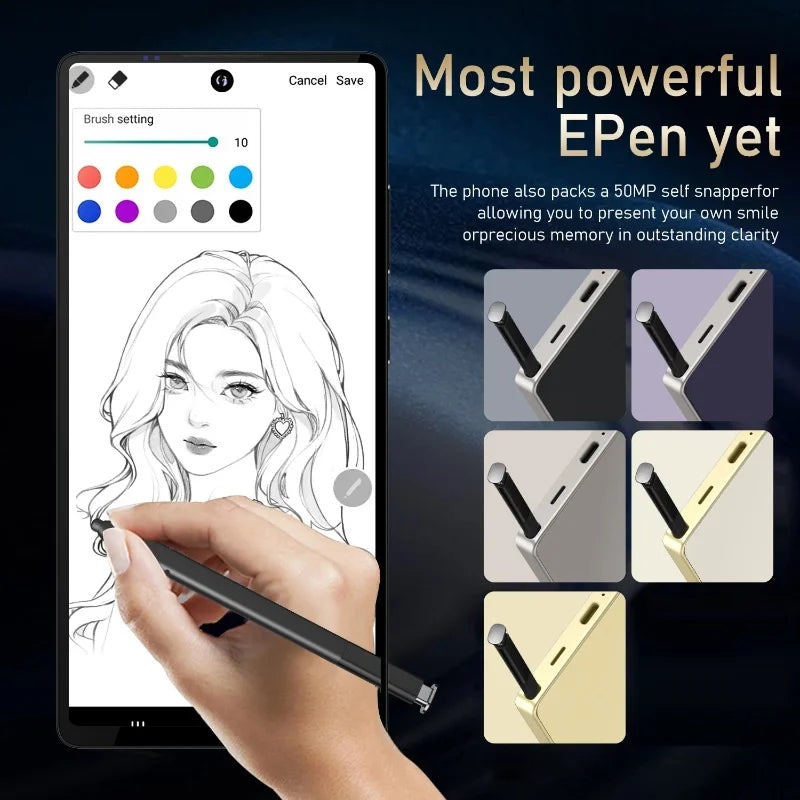FUFFI Global Vision X26 Pro Max Smartphone Android 12 8GB RAM 512GB ROM 6.8 Inch Phone 1920x1080HD 48MP 5G Network Mobile Phones