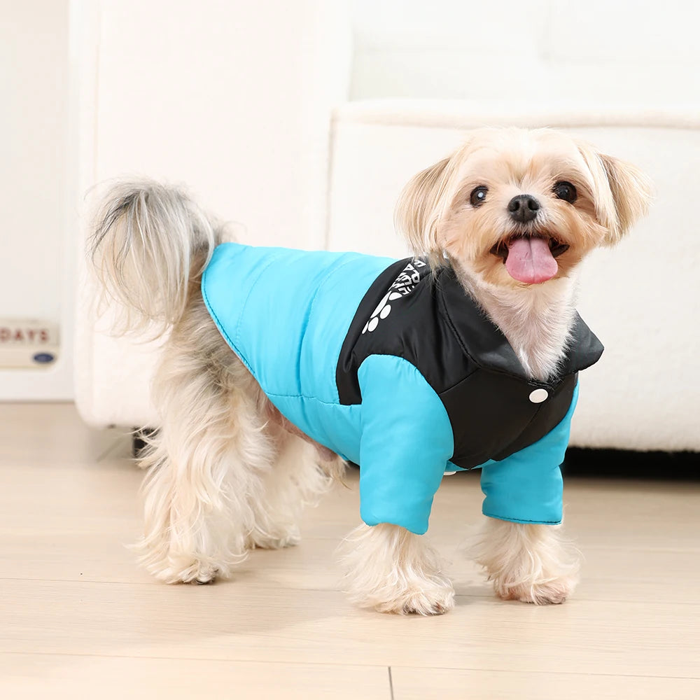 Reversible Pet Coat In Winter For Small Medium Dogs Cats Waterproof Pets Clothes Solid Warm Puppy Kitty Sphynx Chihuahua Jacket