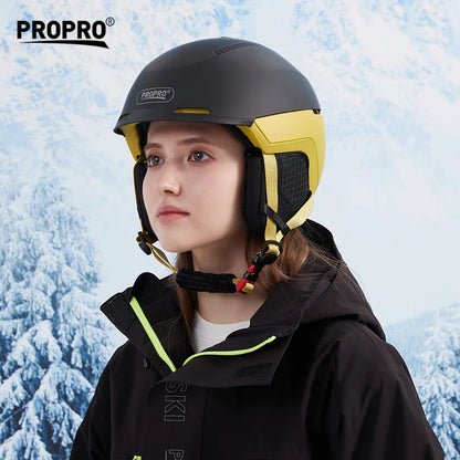 PROPRO Light Ski Helmet With Safety professional Ski Snowboard   motorcycle Integrally-Molded Skiing Snow Husband Men Women