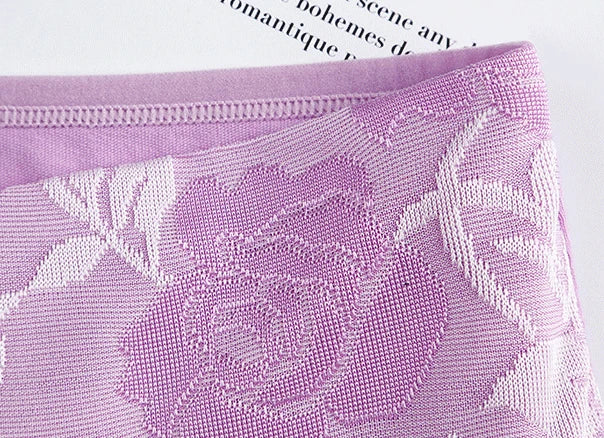 2Pcs Plus Size Women's Cotton Underwear High Waisted Tummy Control Panties Full Coverage Briefs Jacquard Ladies Panty Shaper