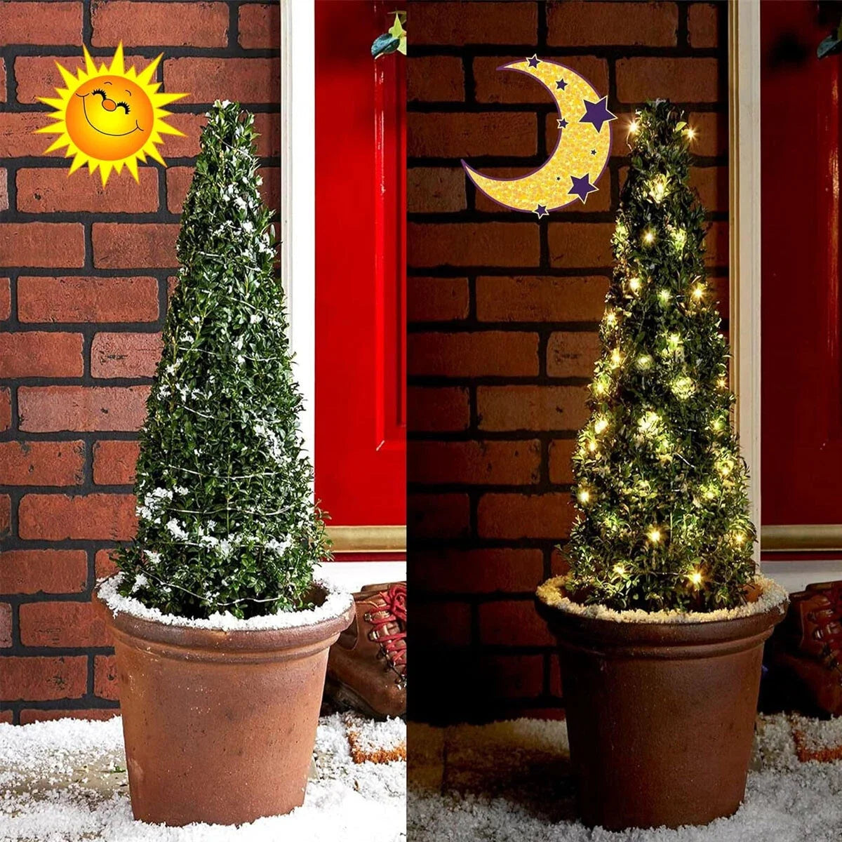 Solar Fairy String Lights Outdoor LED String Lights 8 Modes IP65 Waterproof for Christmas Garden Balcony Patio Tree Yard Decor