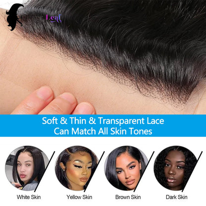 Body Wave Closure Only 4x4/5x5/2x6 HD Lace Closure Human Hair Extensions Baby Hair Brazilian Swiss Transparent Lace For Women