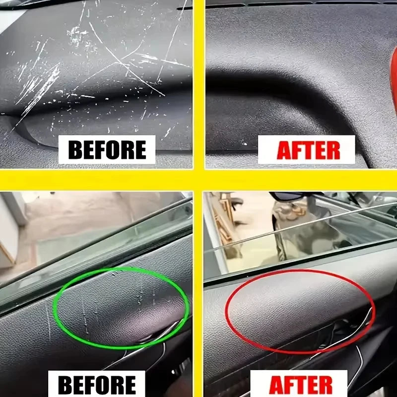 Car Interior Scratch Repair Cream - Car Scratch Repair | Tire Gloss Repair, Black Interior and Dashboard Plastic Surface Repair
