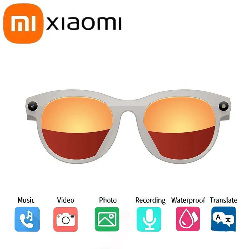 Xiaomi AI Smart Camera Glasses Translation 8K HD Camera Glasses Multifunctional Bluetooth 5.3 Calling Voice Assistant Music New