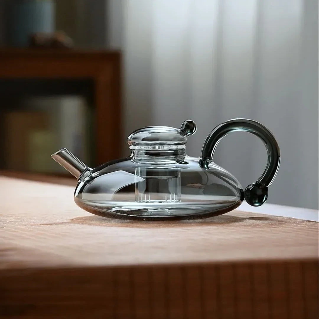 Flower tea pot set English boiled fruit tea set heat-resistant glass Nordic affordable luxury health pot