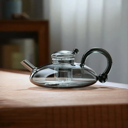Flower tea pot set English boiled fruit tea set heat-resistant glass Nordic affordable luxury health pot