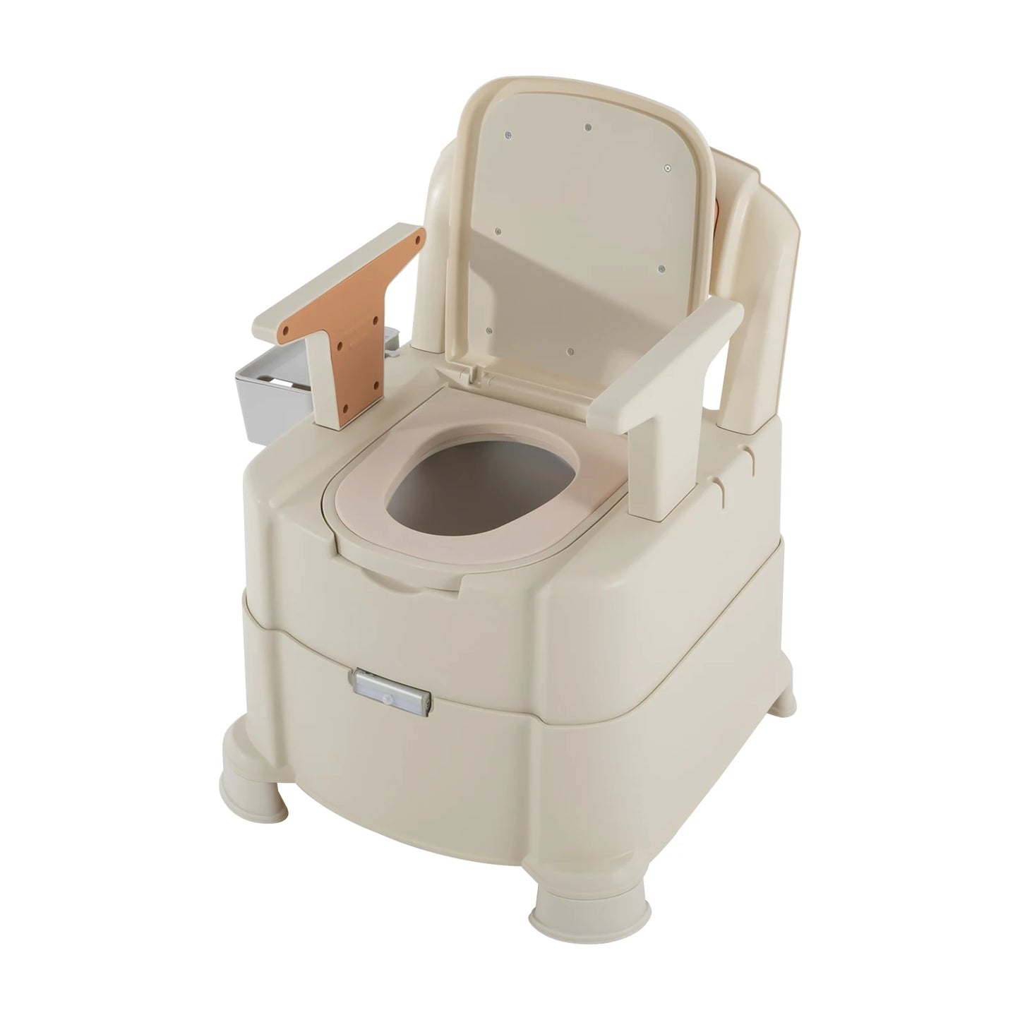 Toilet With Sensor Night Light,Bedside Commode  Bedside Toilet With Maximum Load 200kg, Portable Toilet