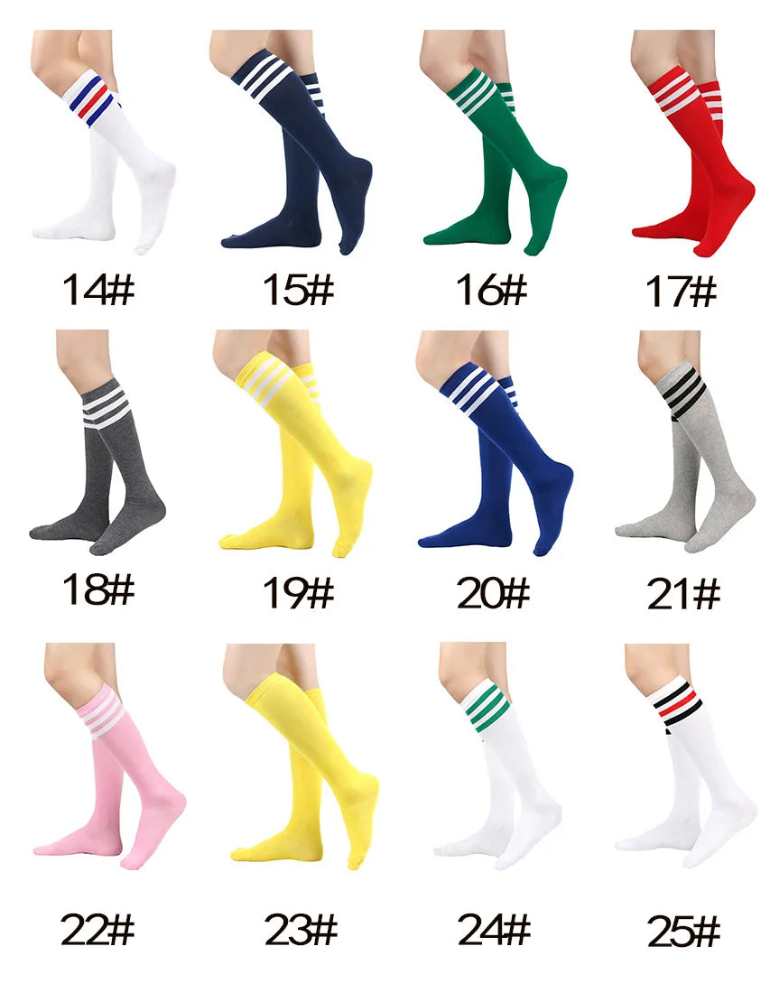 Middle Tube Sock Women Striped Knee High Ladies Japanese Harajuku College Style Cotton Summer Calf Sock Black White Female Gift