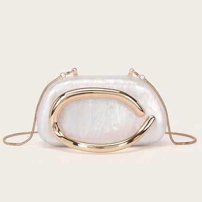 Fashion Women's Handbag Bride Metal Gold Women Luxury Evening Banquet Clutch Bag Shoulder Wedding Purse Party Crossbody Bag
