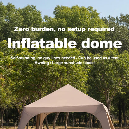 Sonuto Instant Setup Inflatable Tent, 3x3m Quick Inflation Air House Tent, Portable Easy Setup Large Camping Tent with Bag
