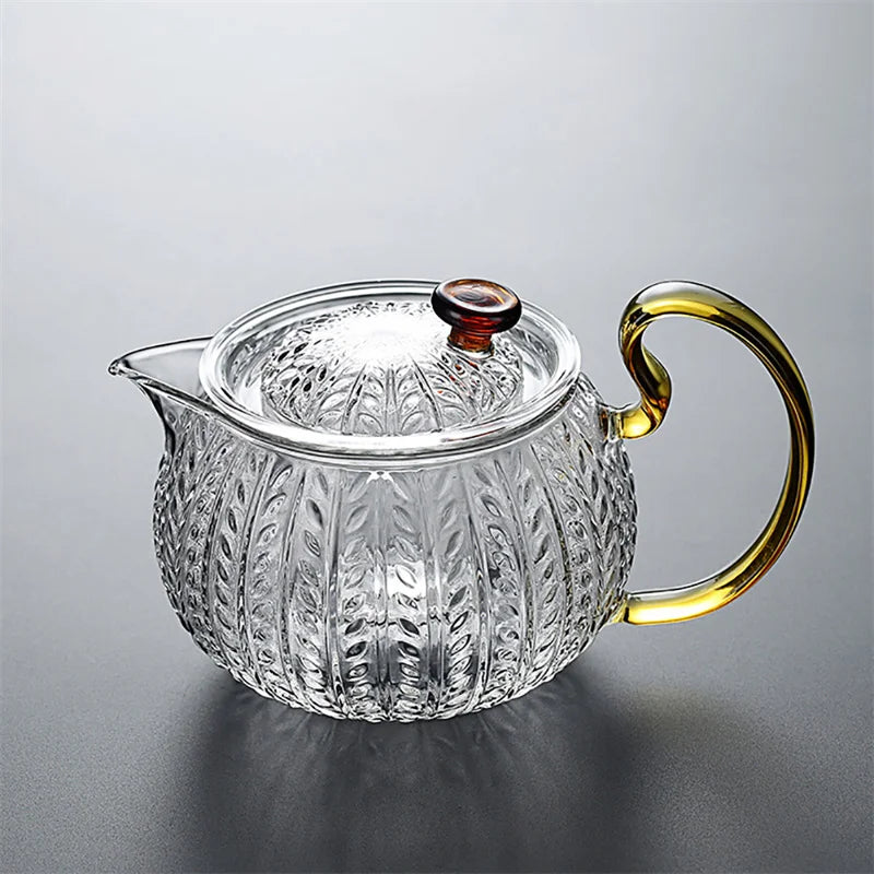 300ml 500ml High Borosilicate Heat-resistant Glass Teapot with Infuser Boiling Puer Flower Tea Pots Kung Fu Tea Set Teaware