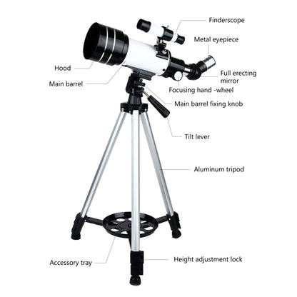 16-120x70mm Astronomical Telescope for Kids & Adults Aperture 400mm refractor Refracting Telescope for Beginners in Astronomy