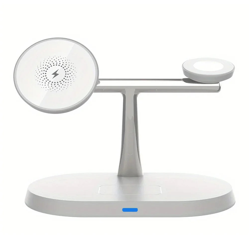 3 In 1 Magnetic Wireless Charger Stand Fast Charging Dock Station for iPhone 17/16/15/14 Pro Max, Apple Watch 8/7/6, AirPods Pro