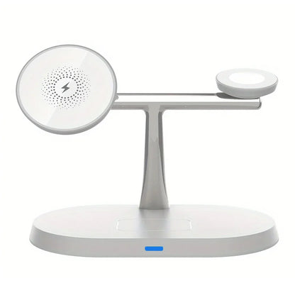 3 In 1 Magnetic Wireless Charger Stand Fast Charging Dock Station for iPhone 17/16/15/14 Pro Max, Apple Watch 8/7/6, AirPods Pro