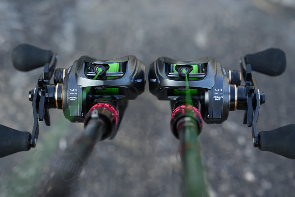 SeaKnight Brand FALCAN IV 5.4:1 185g Lightweight Baitcasting Fishing Reels Carbon Fiber Drag Brass Gear Power Fishing Reel