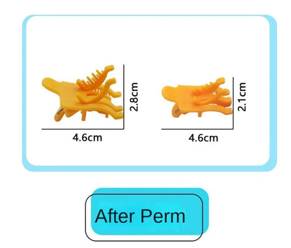 10Pcs New S/L Perm Hair Clip Reusable Hair Curl Barbershop Hook Loop Hair Rollers Styling Clamps Men