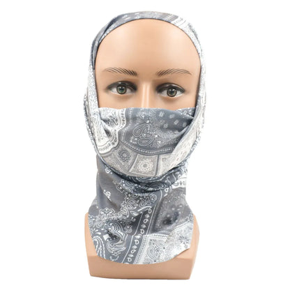 Dark Color Tube Neckchief Outdoor Sports Hair Neck Bandana Gaiter Black Grey Cycling Scarf Hiking Running Headband Men Face Mask