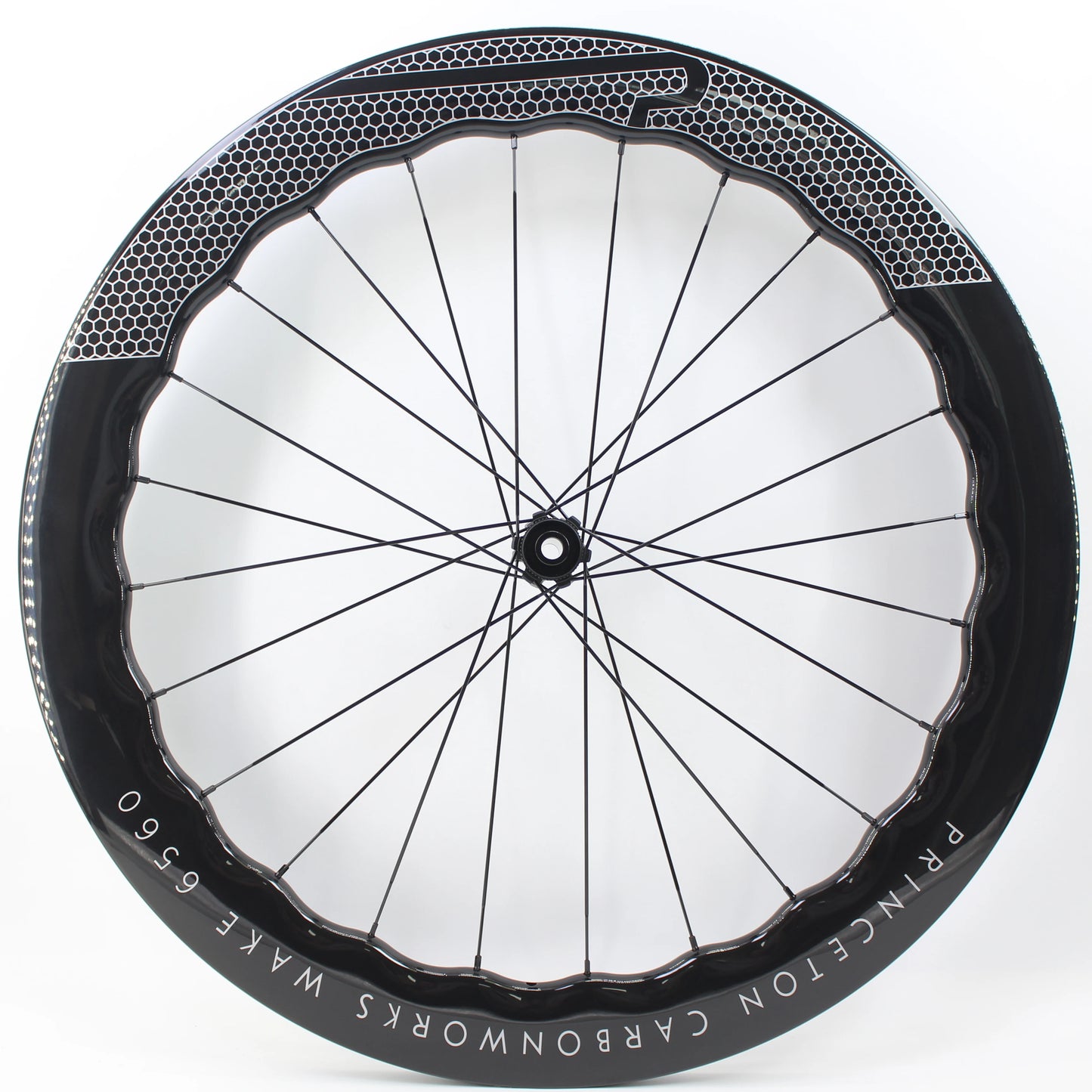 New 700C 65mm wave Road Bike UD Full Carbon Fibre Bicycle Thru Axle Center lock Disc brake Wheelset clincher tubeless rims 25mm