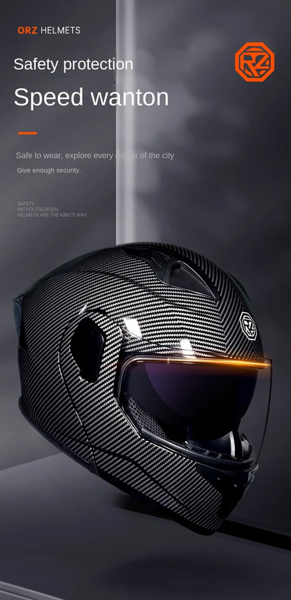 2025 High Quality Motorcycle Helmet Modular Flip Helmet Casco para Motos Dual Lens Full Helmet Casco para Motos DOT Approval