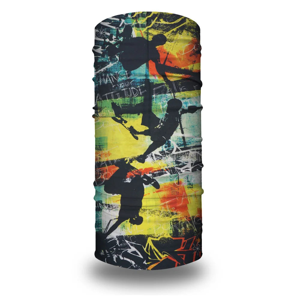 Motorcycling Running Outdoor Sports Face Bandanas Men Neck Warm Gaiter Women Headscarf UV Protection Seamless Tube Face Shield