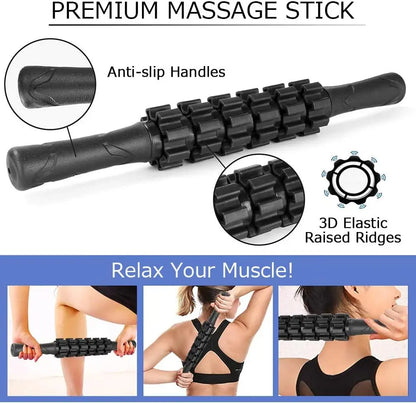 5 in 1 set, Trigger point foam roller massage stick massage ball for deep muscle massage Pilates yoga,full body fitness exercise