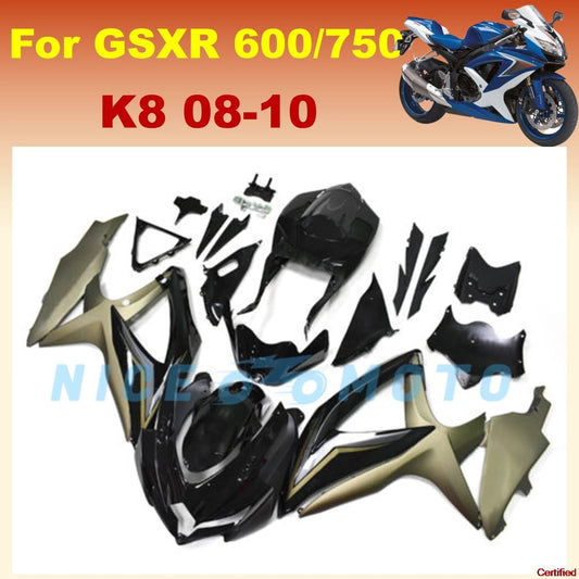 ABS Plastic Motorcycle Fairing Kits Fit For GSXR 600 750 K8  K9 2008 2009 2010 GSXR600 GSXR750 Panel Kit