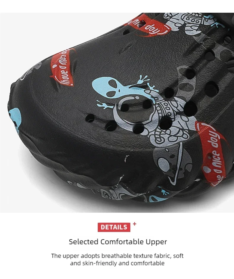 Men'S Breathable Casual Sandals Summer New Soft-Sole Non-Slip Comfort Outdoor Beach Shoes Fashion Youth Dual-Use Sports Slippers