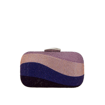 Colorful Rainbow Colors Diamond Evening Purse Wedding Party Crystal Clutch Wallet Bag Banquet Gala Dinner Female Handbag