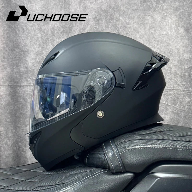 Free headphones High Quality DOT Motorcycle Helmet Four Seasons Motocross Racing Modular Flip Up Men Women Off Road Helmet