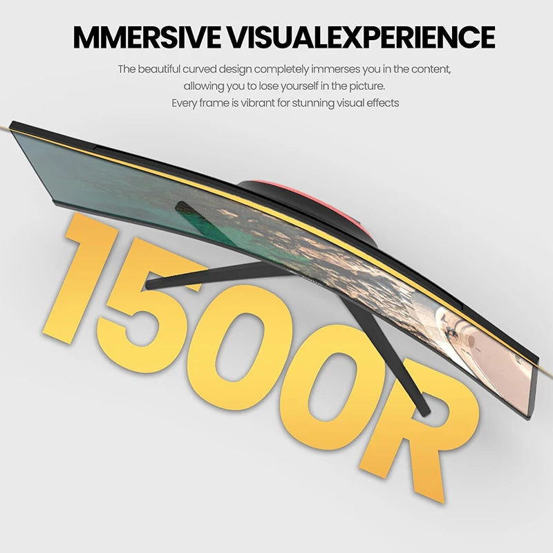 CRUA 30Inch Ultrawide Curved Monitor, 21:9 WFHD(2560x1080P) VA Computer Monitor
