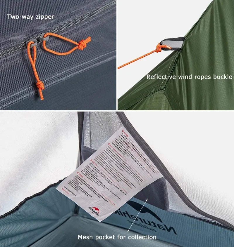 Naturehike Cycling Tent 1 Person Portable Ultralight Backpacking Trekking Tent Waterproof Double Layer Camping Tent