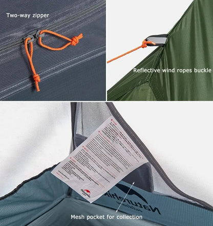 Naturehike Cycling Tent 1 Person Portable Ultralight Backpacking Trekking Tent Waterproof Double Layer Camping Tent