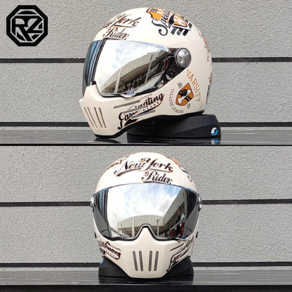Motorcycle Helmet Full Face casco moto Helmet Vintage Chopper Retro Helmet capacete de motocicleta modular helmet DOT Approval