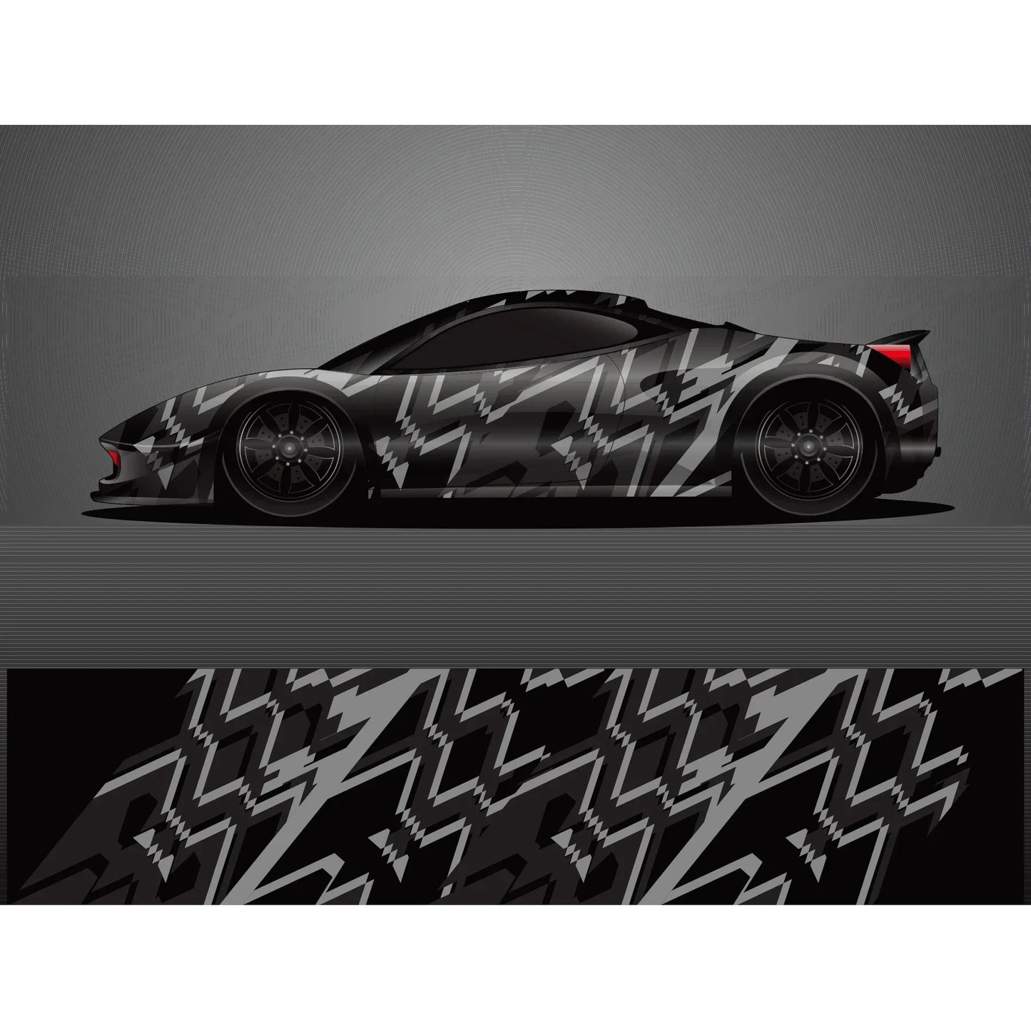 striped racing sticker Car Full Wrap Sticker Car Decal Decorative Cut Body Racing Graphic Decal Vinyl Wrap Modern Design