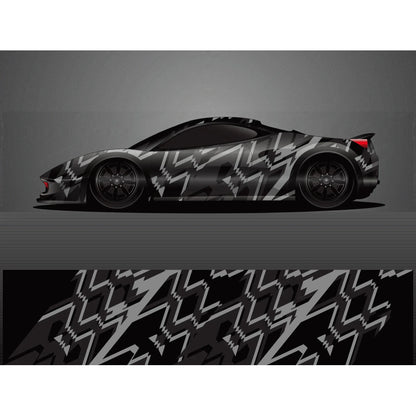 striped racing sticker Car Full Wrap Sticker Car Decal Decorative Cut Body Racing Graphic Decal Vinyl Wrap Modern Design