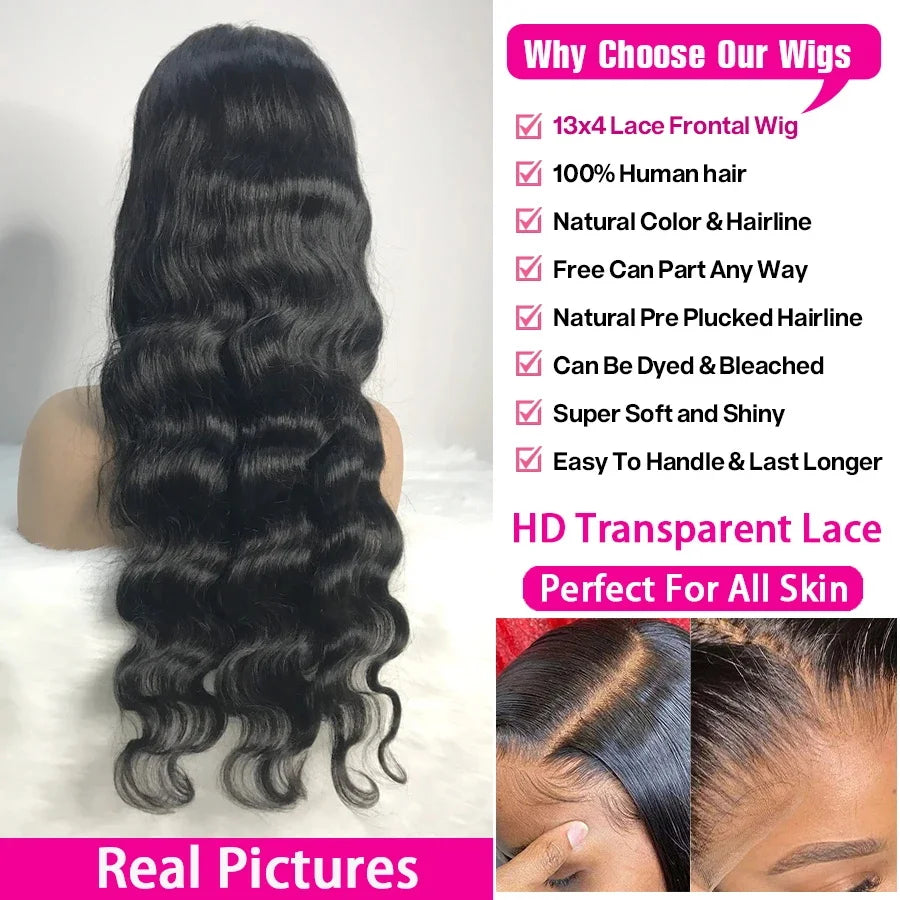40 42 Inch Curly Wigs Deep Wave 13x4 13x6 Hd Lace Frontal Wigs Human Hair Water Wave 360 Lace Front Wig Remy Brazilian For Women