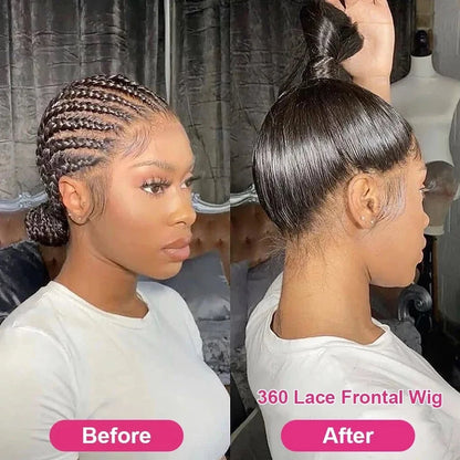 360 Hd Lace Frontal Wigs 13x6 13x4 Lace Wig Straight Human Hair Wigs 5x5 4X4 Glueless Straight Human Hair Wigs For Women 200%