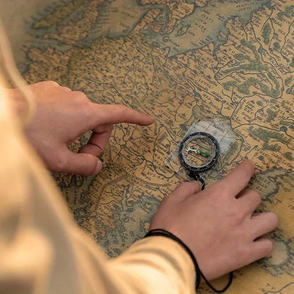 Professional Waterproof Camping Compass - Hiking Backpack Essential, Survival Gift for Outdoor Navigation & Map Reading