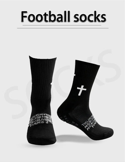 New Men Women Sports Football Socks Tube Wear-resistant Non-slip Outdoor Sports Cycling Socks Soccer Basketball Socks