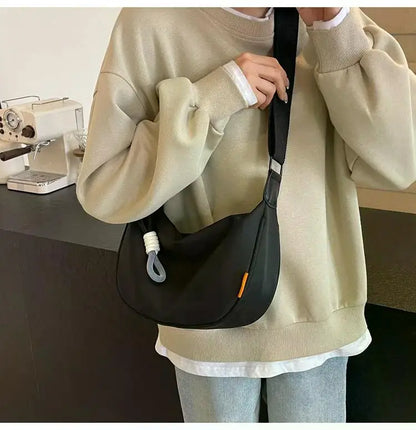 2025 New Fashion Crossbody Bag Simple Wide Shoulder Strap Design Single Shoulder Bag Original Style Commuting Dumpling Women Bag