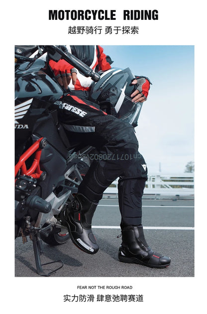 Motorcycle Boots Racing Off-road Shoes Breathable Non-slip High-top Motorcycle Professional Waterproof Mountain Bike Boots