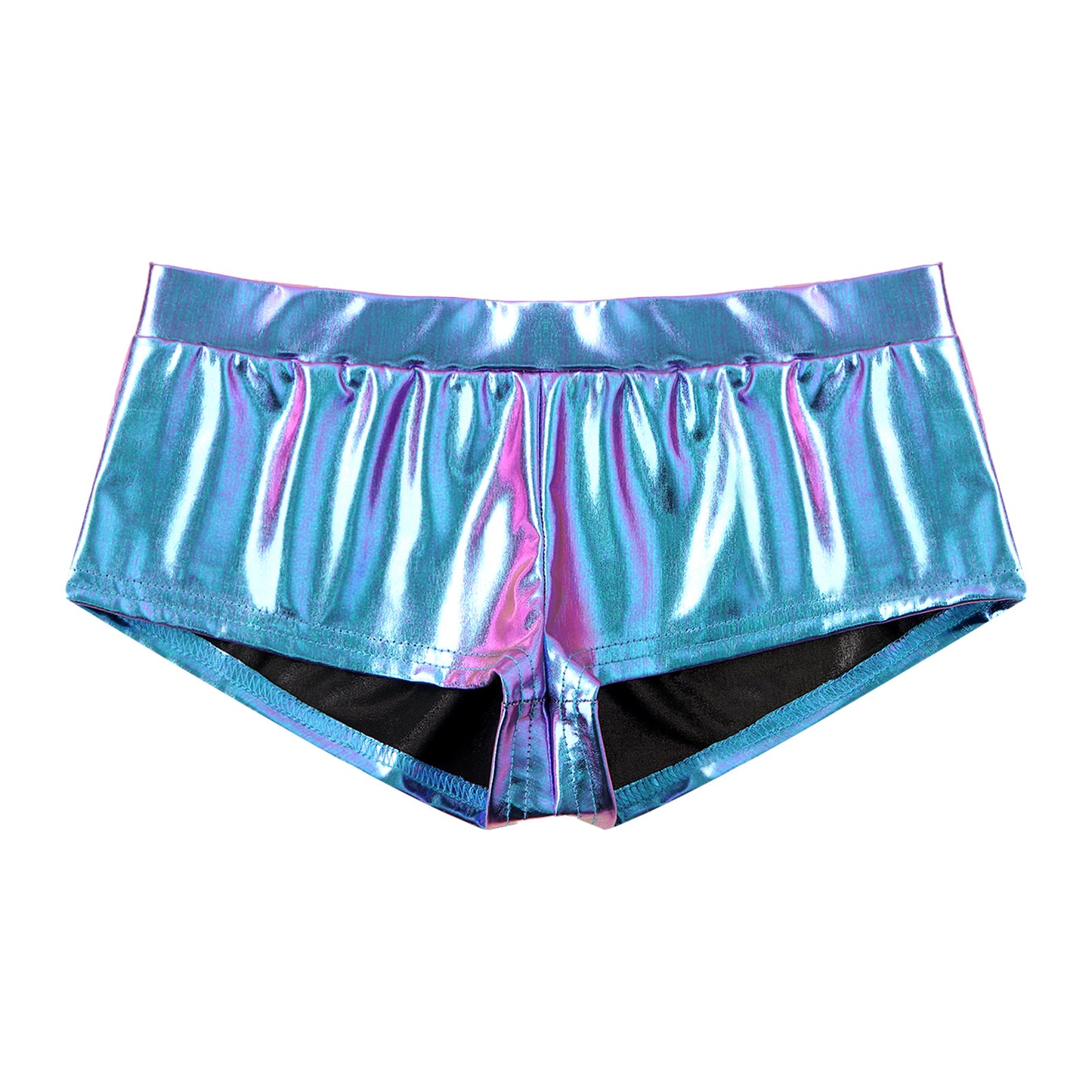 Women's Shiny Faux Leather Shorts Hot Pants Low Waist Pole Dance Bottoms for Woman Rave Party Festivals Carnival Club Costumes