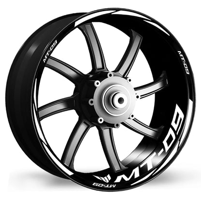 For MT-09 MT09 MT 09 Motorcycle Reflective Wheel Sticker Racing Rim Stripe Tape Decal Waterproof  Accessories