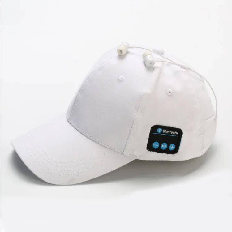 Outdoor Sports Baseball Cap with Visor Wireless Bluetooth Hands-free Music Headphone Hat