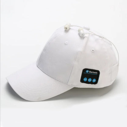 Outdoor Sports Baseball Cap with Visor Wireless Bluetooth Hands-free Music Headphone Hat