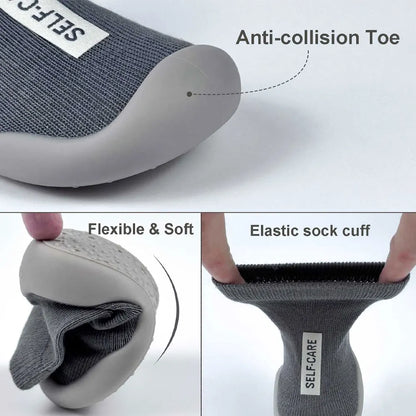 Baby Sock Shoes Anti Slip Toddler First Step Shoe Infant Floor Booties Newborns Rubber Sole Socks Home Slippers for Boys Girls