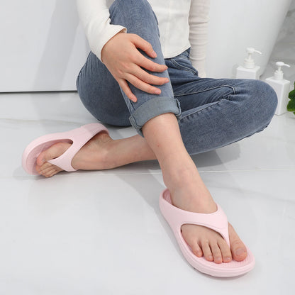 Kidmi Women Flat Sandals Women Slippers Outdoor Non-slip House Slippers Unisex Beach Slides Orthopedic Breath Soft Slippers