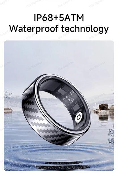2025 New Smart Ring Call Alert Heart Rate Blood Oxygen Monitoring Pedometer Calorie Multifunctional Fitness Smart Finger Rings