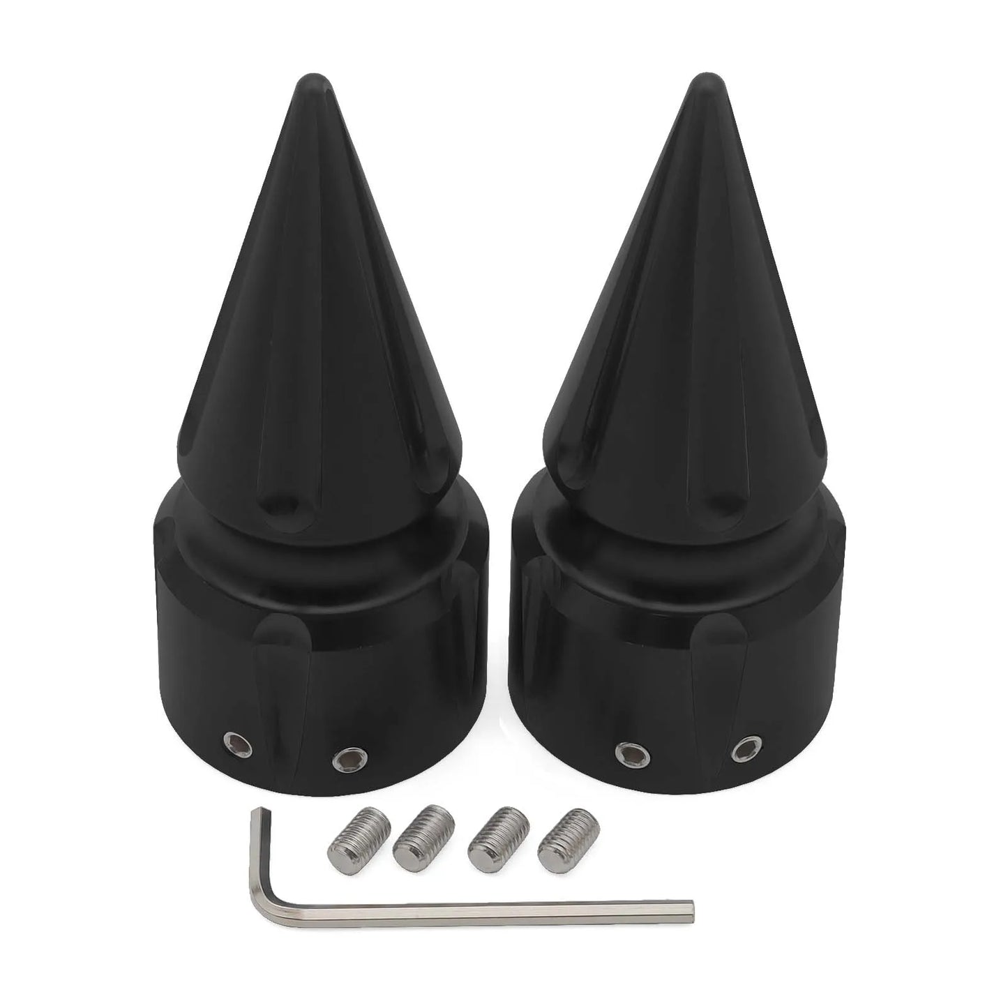 Motorcycle CNC Front Axle Nut Cover Cap Aluminum Black For Harley Sportster XL XG Touring FLHT FLHR FLTRX Dyna VRSC Softail
