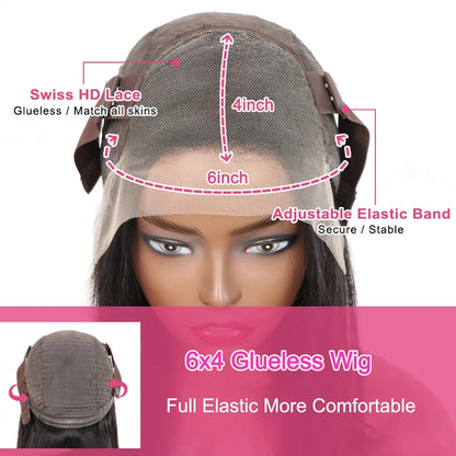 Bob Wig Human Hair 13X4 Lace Front Wigs 180% Density Straight Short Bob Frontal Wig L/T/4x4 Lace Wig Pre Plucked Natural Hair